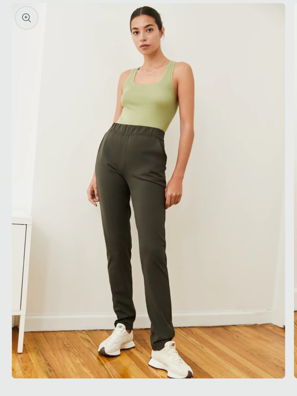 Women’s Babaton Dark Green Casual Weekender Stretch Pants Long (32.5in)